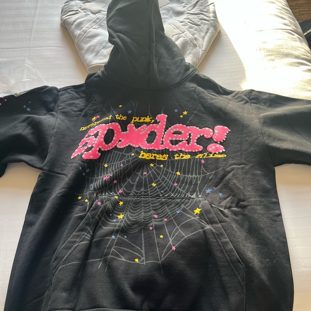 Black V2 Sp5der Hoodie